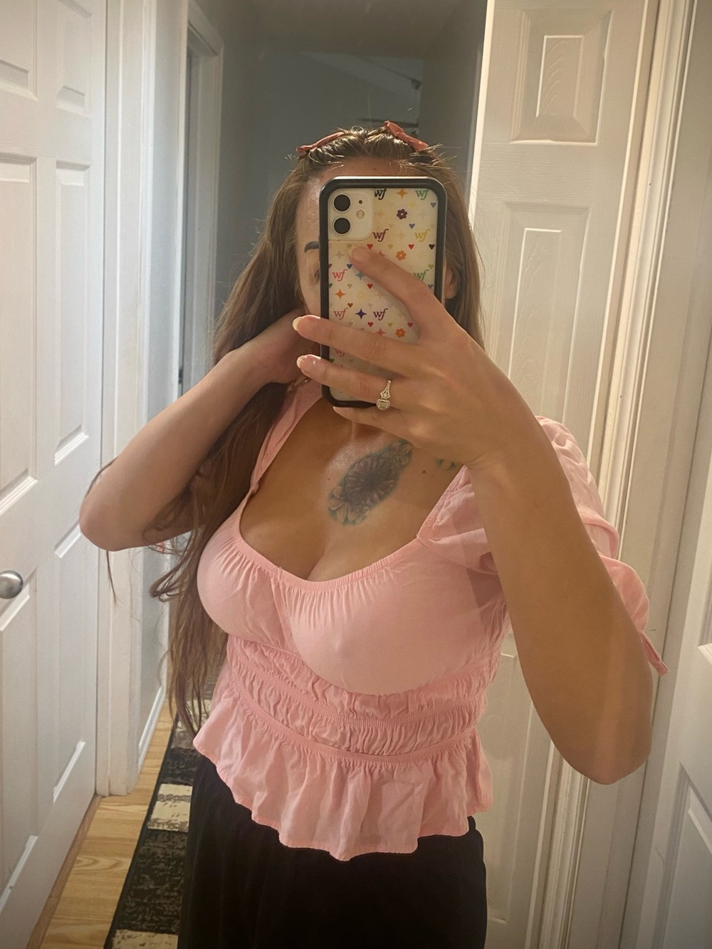 🎀 Milk Maid Pale Pink top EUC 🎀 worn once